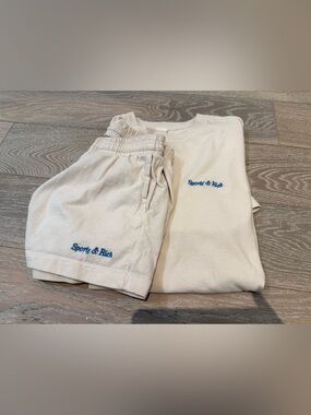 Sporty & Rich Matching Shorts & Tee Set